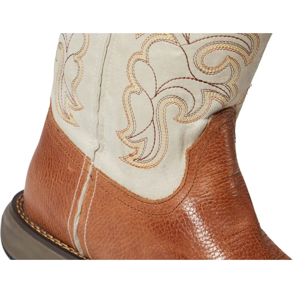 Roper Wilder Embroidered Square Toe Pull On Cowboy Mens Boot Size 9 D Casual